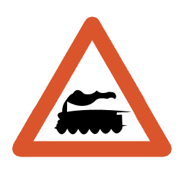  Level crossing without gate