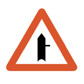  Minor cross road from right