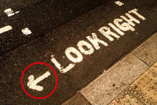 Look right