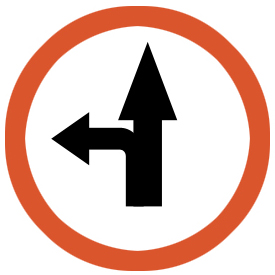  Go straight or left