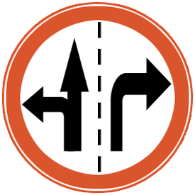  Lane control sign