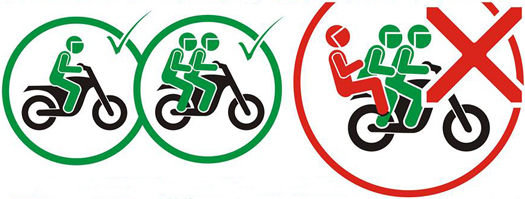 Bike only for two persons
