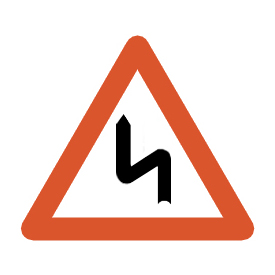  Double bend to the left